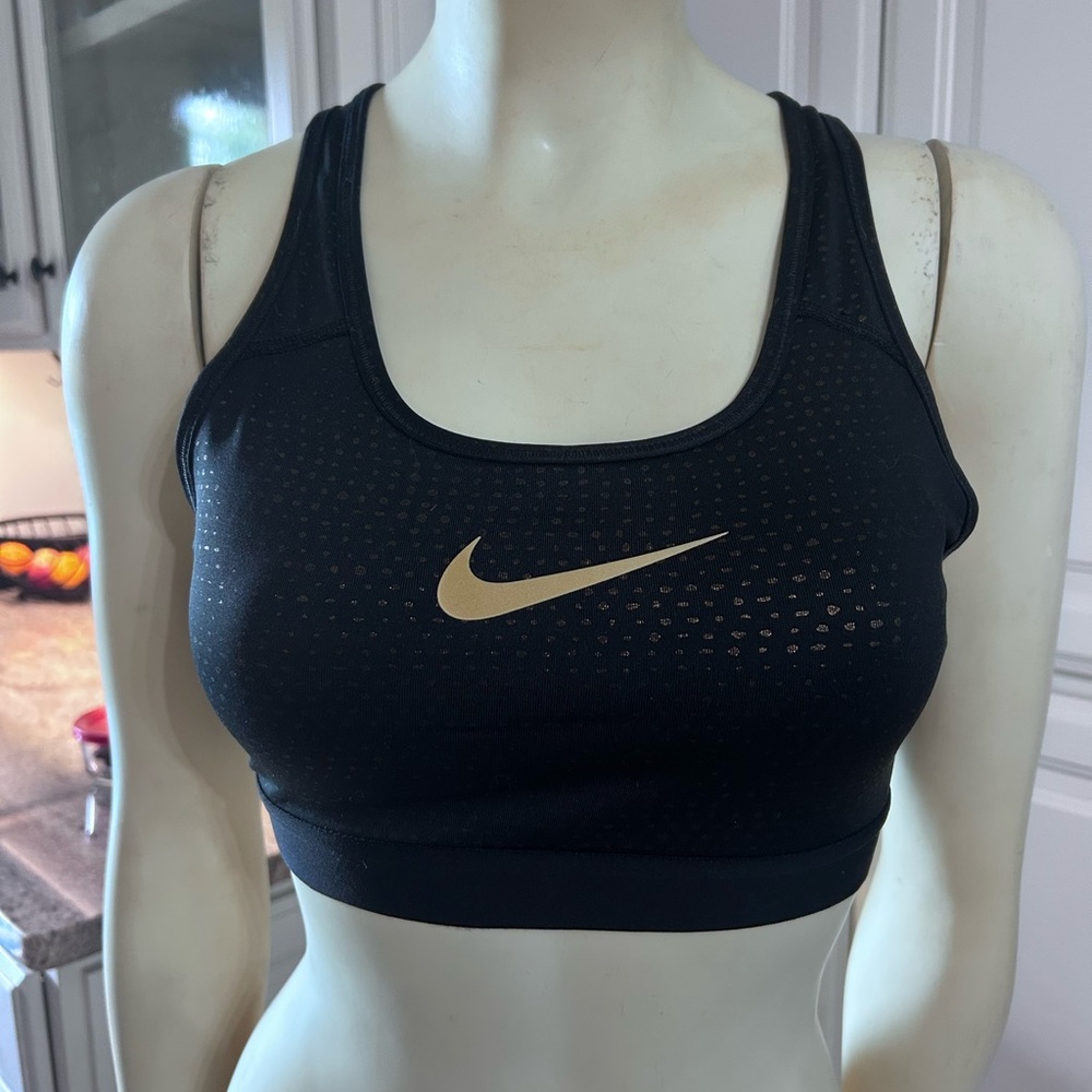 Nike Black Sports Bra with Racerback Design